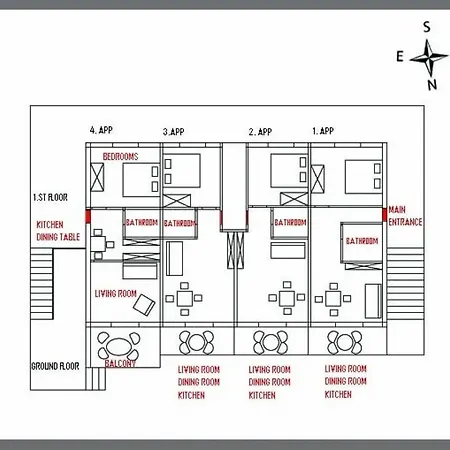 In With Seaview, Balcony, Wifi, Washing Machine Апартаменты *